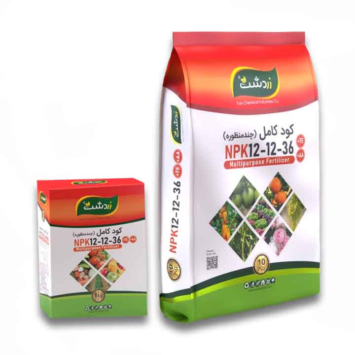 کود پودری کامل NPK 12-12-36+ TE